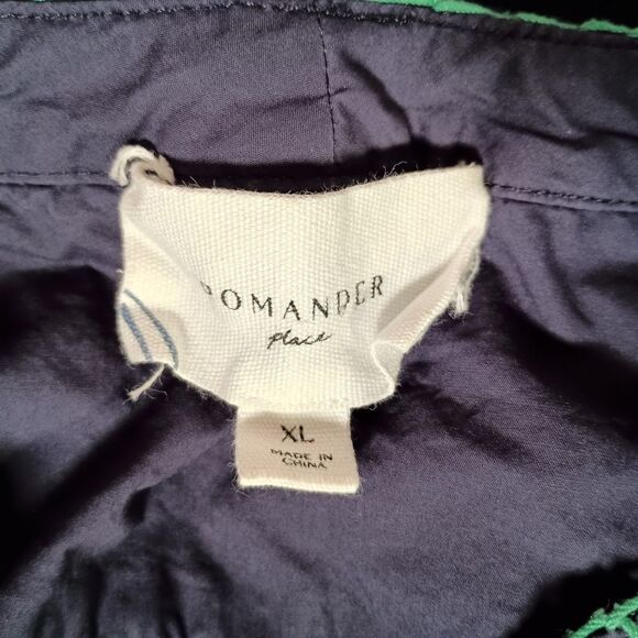 Tuckernuck Pomander Place Dress Cotton Blue Short Sleeve Tiered Knee Length XL - Picture 4 of 5